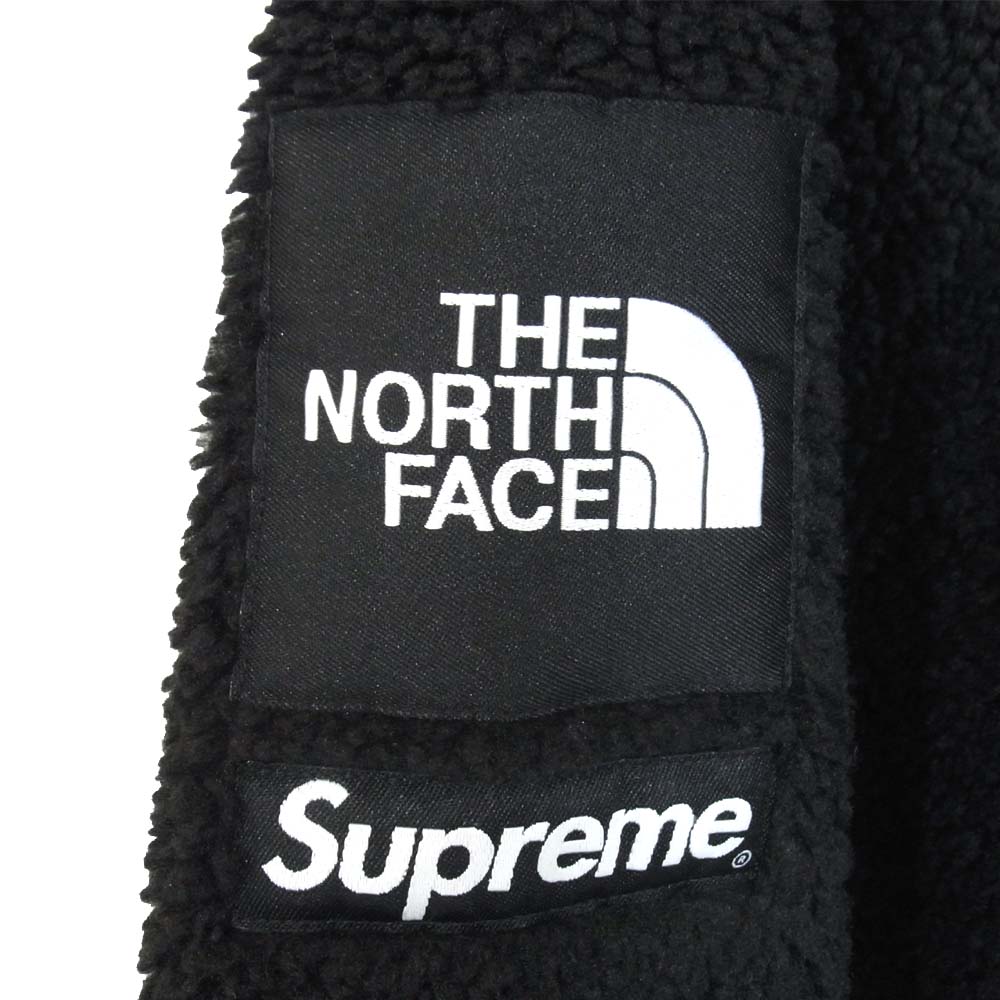 Supreme シュプリーム 20AW × ノースフェイス THE NORTH FACE 国内正規 NT620041 Logo Hoodie Fleece Jacket ブラック系 S【新古品】【未使用】【中古】
