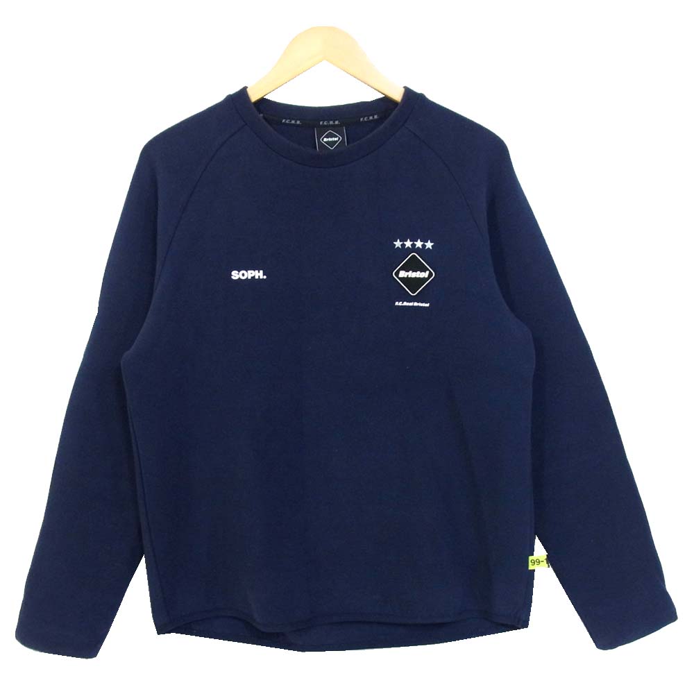 F.C.R.B. エフシーアールビー FCRB-189030 SOPH. SWEAT CREW NECK スウェット ロゴ クルーネック ネイビー系 M【中古】