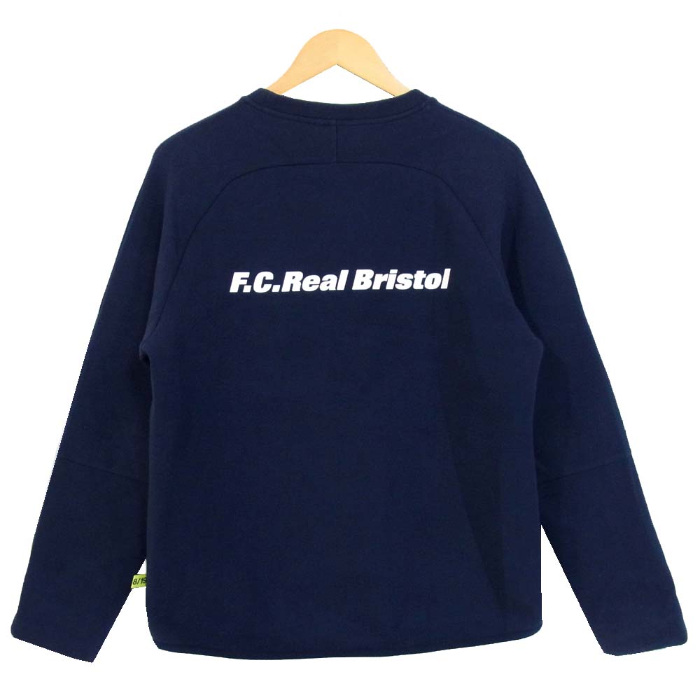 F.C.R.B. エフシーアールビー FCRB-189030 SOPH. SWEAT CREW NECK スウェット ロゴ クルーネック ネイビー系 M【中古】