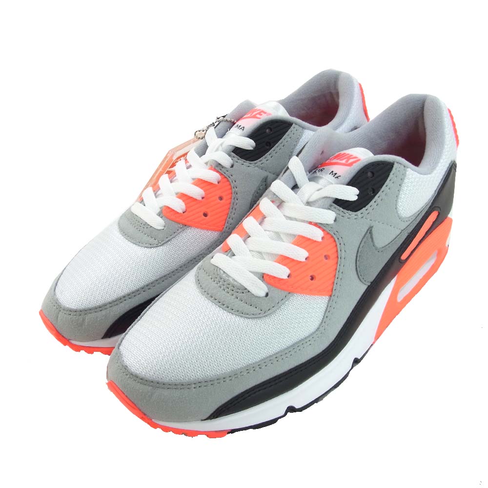 NIKE ナイキ CT1685-100 AIR MAX 90 OG INFRARED エアマックス ローカット スニーカー 27.5cm グレー系 ピンク系 27.5cm【新古品】【未使用】【中古】