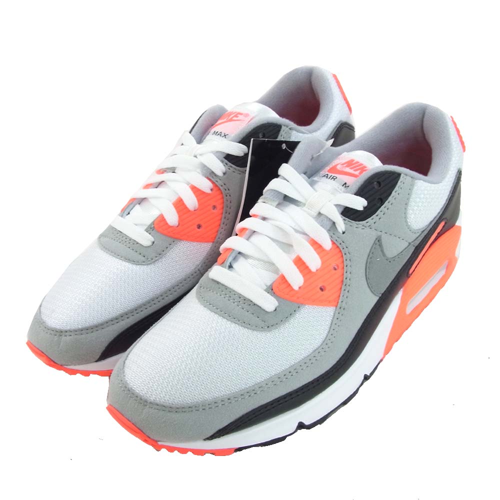NIKE ナイキ CT1685-100 AIR MAX 90 OG INFRARED エアマックス ローカット スニーカー 28.5cm グレー系 ピンク系【新古品】【未使用】【中古】