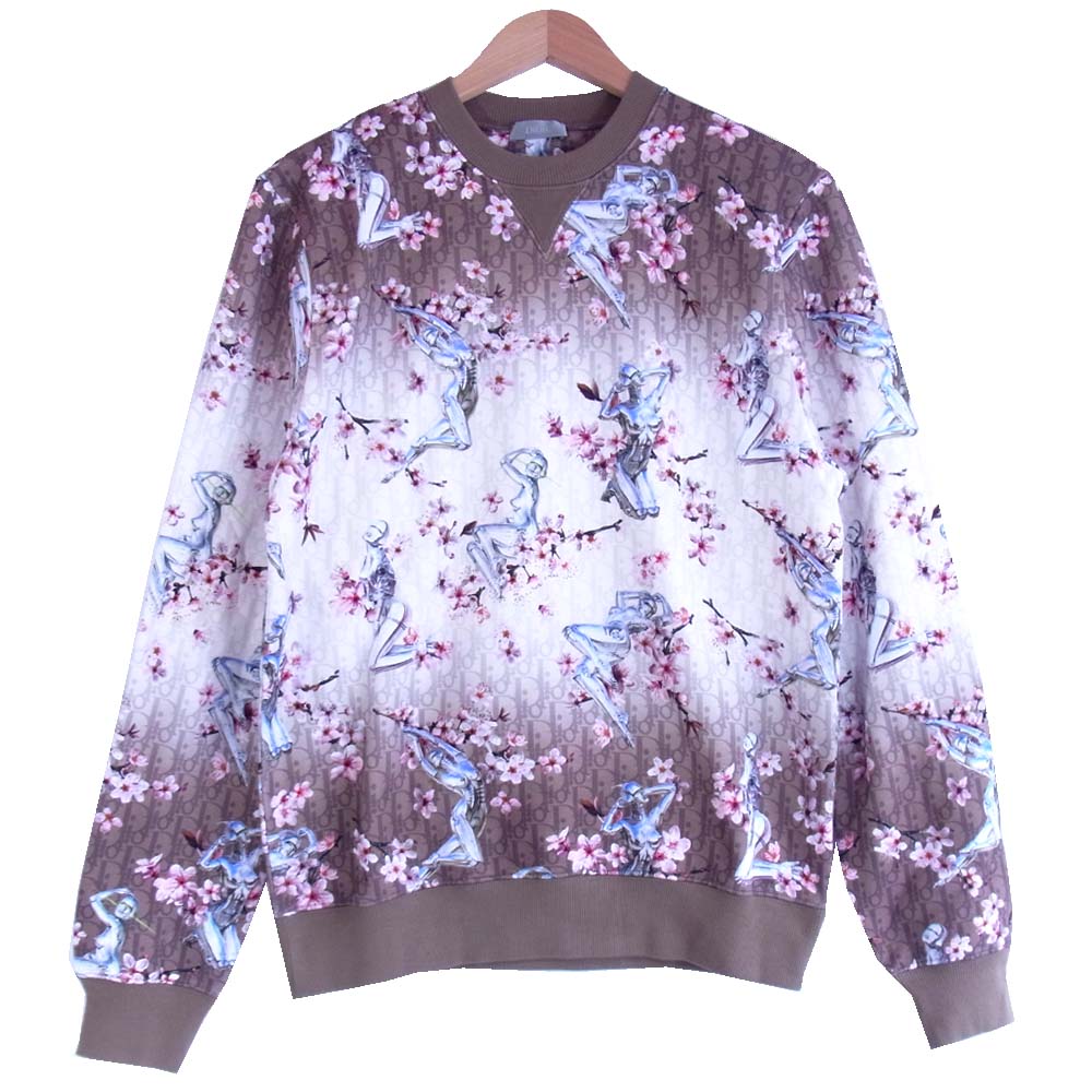 DIOR HOMME ディオールオム 19AW 933J601A0573 未使用品 国内正規品 空山基 SORAYAMA Graphic Print Sweatshirts 総柄 セクシーロボット グラフィックプリント スウェット トレーナー マルチカラー系 M【極上美品】【中古】