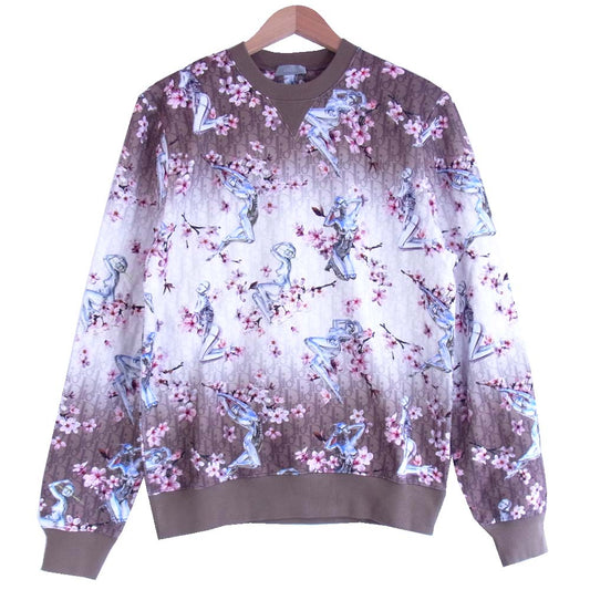 DIOR HOMME ディオールオム 19AW 933J601A0573 未使用品 国内正規品 空山基 SORAYAMA Graphic Print Sweatshirts 総柄 セクシーロボット グラフィックプリント スウェット トレーナー マルチカラー系 M【極上美品】【中古】