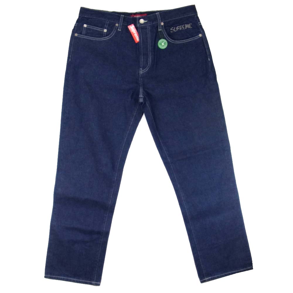 Supreme シュプリーム 20AW Smurfs Regular Jean スマーフ レギュラー ジーンズ インディゴブルー系 34【新古品】【未使用】【中古】