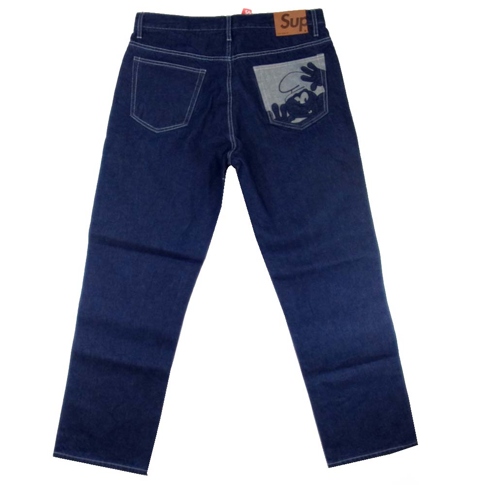 Supreme シュプリーム 20AW Smurfs Regular Jean スマーフ レギュラー ジーンズ インディゴブルー系 34【新古品】【未使用】【中古】