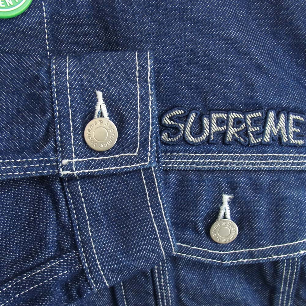 Supreme シュプリーム 20AW Smurfs Denim Trucker Jacket スマーフ デニム トラッカー ジャケット インディゴブルー系 L【新古品】【未使用】【中古】