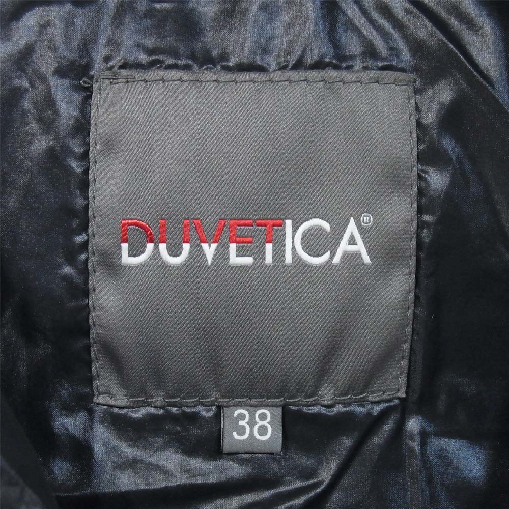 DUVETICA デュベティカ D.037.00/1057.R KAPPA MFG カッパ ファー ボア コート 濃灰緑系 38【中古】