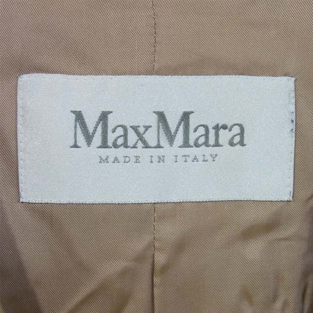 MAX MARA マックスマーラ MANUELA マニュエラ マヌエラ アイコン カシミヤ混 ウール コート ベージュ系 38【美品】【中古】