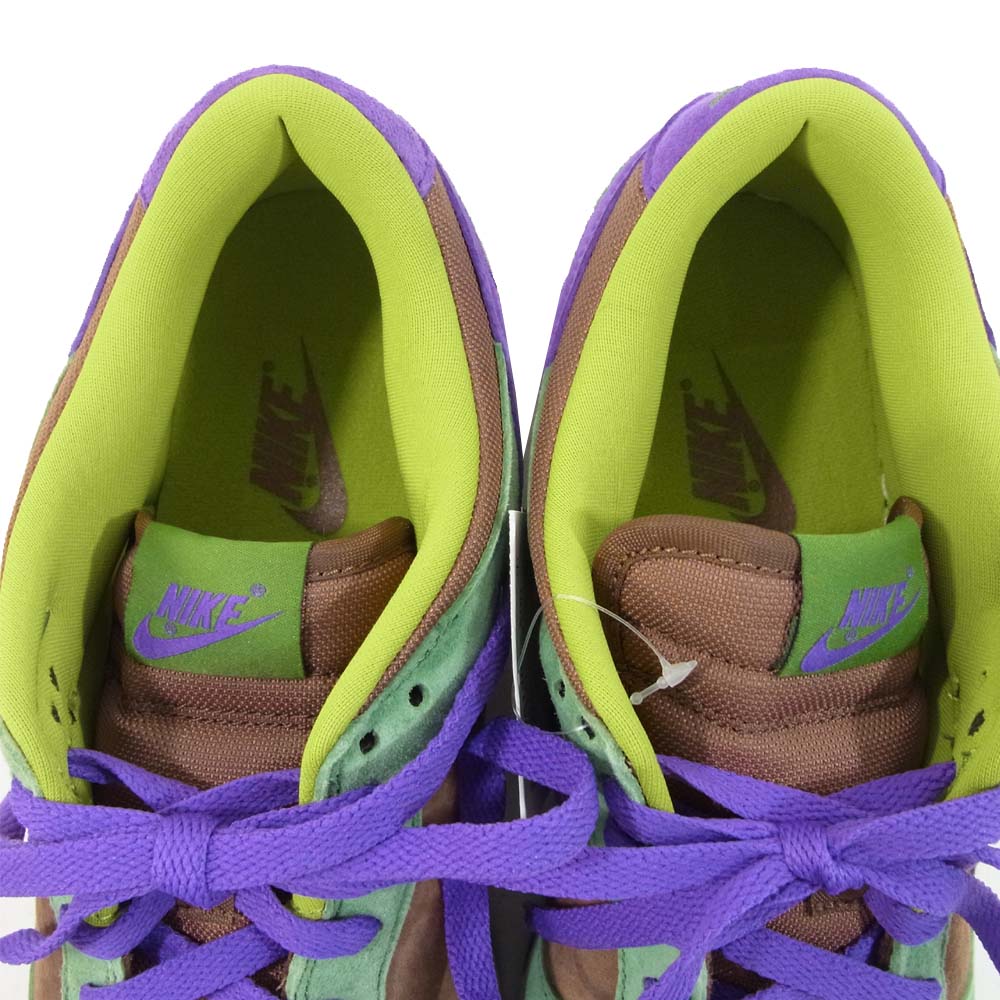NIKE ナイキ DA1469-200 国内正規品 Dunk Low Veneer ダンク ロー ベニヤ スニーカー グリーン系 パープル系 28.5cm【新古品】【未使用】【中古】