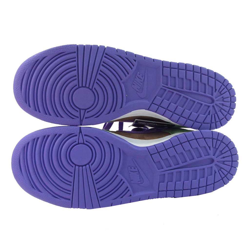 NIKE ナイキ DA1469-200 国内正規品 Dunk Low Veneer ダンク ロー ベニヤ スニーカー グリーン系 パープル系 28.5cm【新古品】【未使用】【中古】