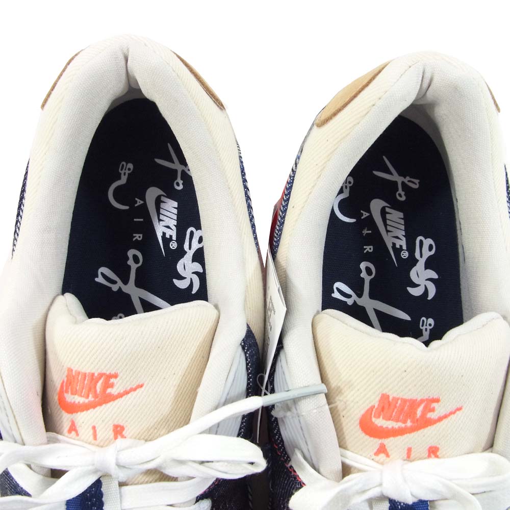 NIKE ナイキ CU1646-400 国内正規品 デンハム DENHAM AIR MAX 90 DENHAM エアマックス インフラレッド デニム スニーカー ネイビー系 レッド系 31cm【新古品】【未使用】【中古】