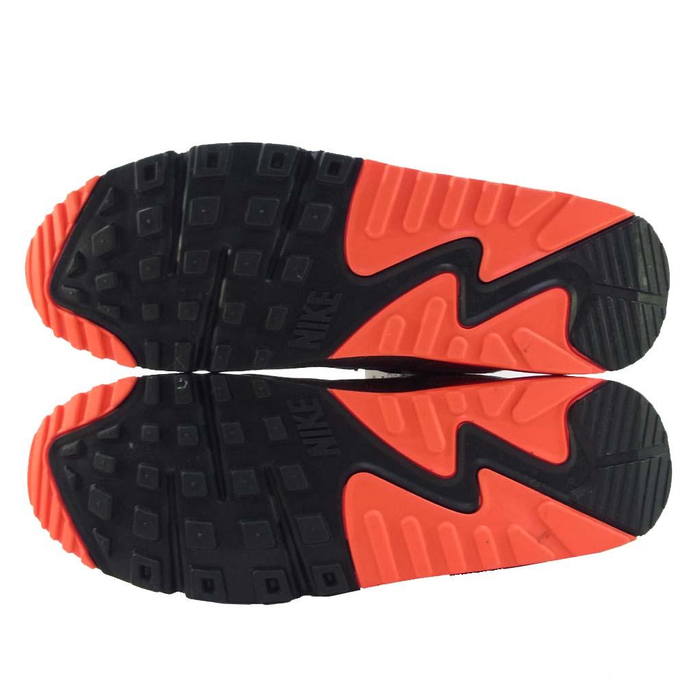 NIKE ナイキ CU1646-400 国内正規品 デンハム DENHAM AIR MAX 90 DENHAM エアマックス インフラレッド デニム スニーカー ネイビー系 レッド系 31cm【新古品】【未使用】【中古】
