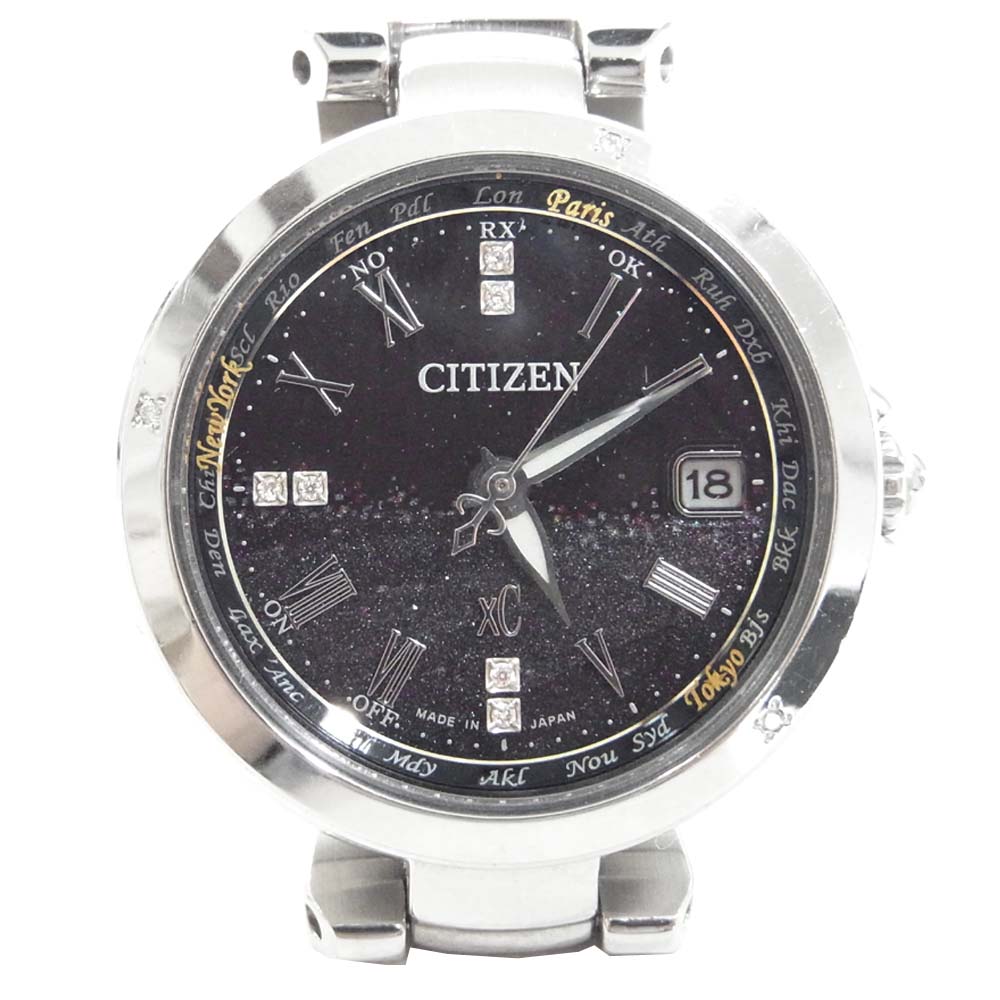 CITIZEN シチズン EC1031-57E XC クロスシー エコドライブ 冬期限定 エコドライブ ソーラー リストウォッチ シルバー系【中古】