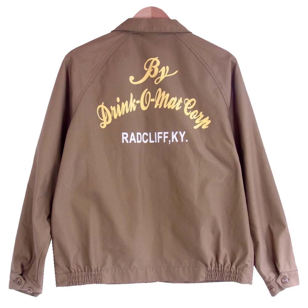 ヒューストン 20SS 51001 BOWLING JACKET ボーリング ジャケット ベージュ系 L【美品】【中古】