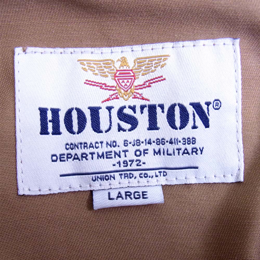 ヒューストン 20SS 51001 BOWLING JACKET ボーリング ジャケット ベージュ系 L【美品】【中古】