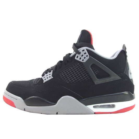 NIKE AIR JORDAN ナイキ ジョーダン 308497-060 4 RETRO フォー レトロ ハイカット スニーカー ブラック系 グレー系 27.5cm【中古】