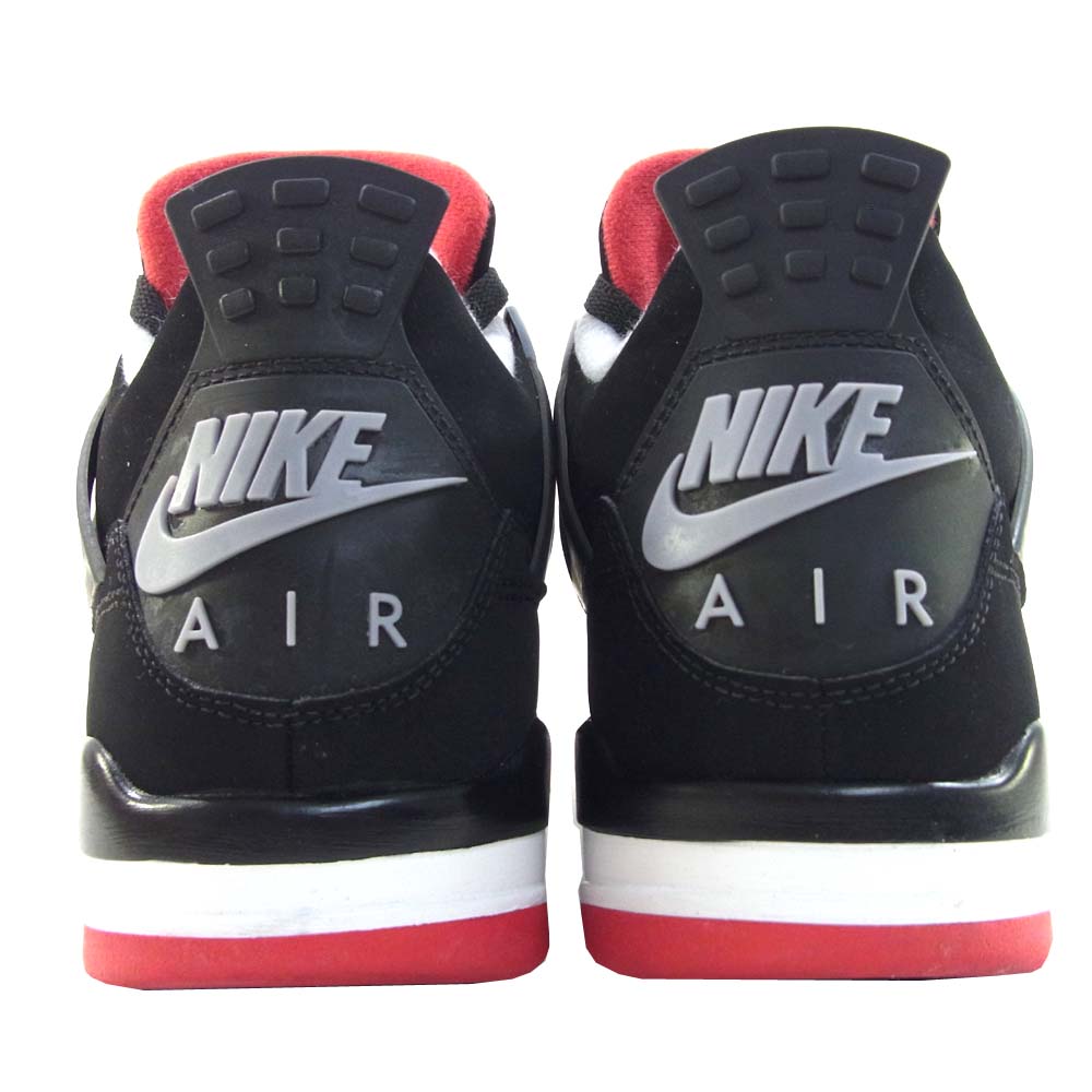 NIKE AIR JORDAN ナイキ ジョーダン 308497-060 4 RETRO フォー レトロ ハイカット スニーカー ブラック系 グレー系 27.5cm【中古】