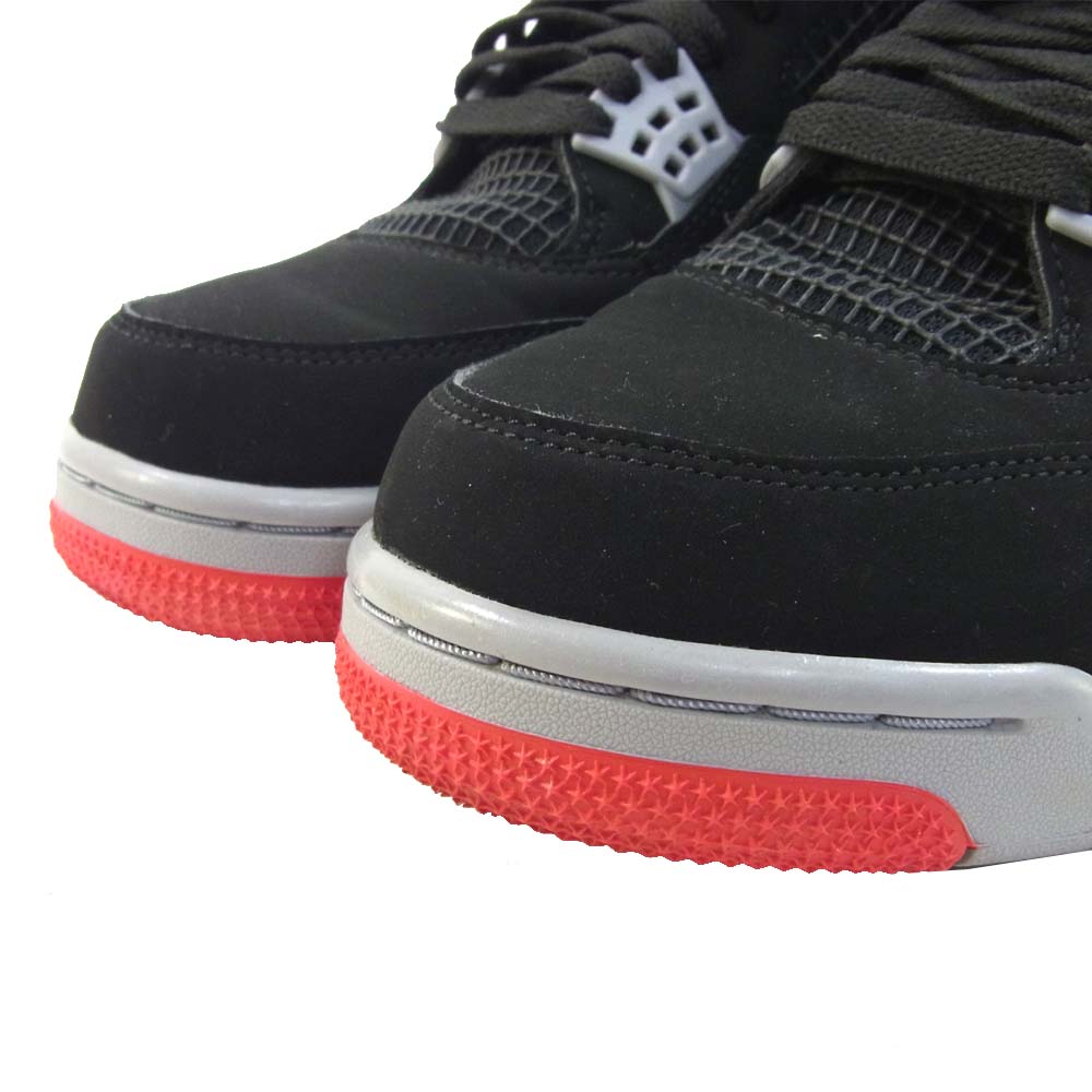 NIKE AIR JORDAN ナイキ ジョーダン 308497-060 4 RETRO フォー レトロ ハイカット スニーカー ブラック系 グレー系 27.5cm【中古】