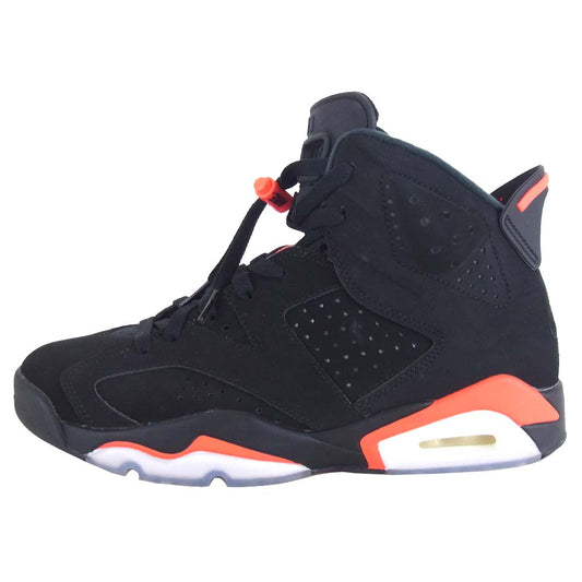 NIKE AIR JORDAN ナイキ ジョーダン 384664-060 6 RETRO シックス レトロ ハイカット スニーカー ブラック系 レッド系 27cm【美品】【中古】