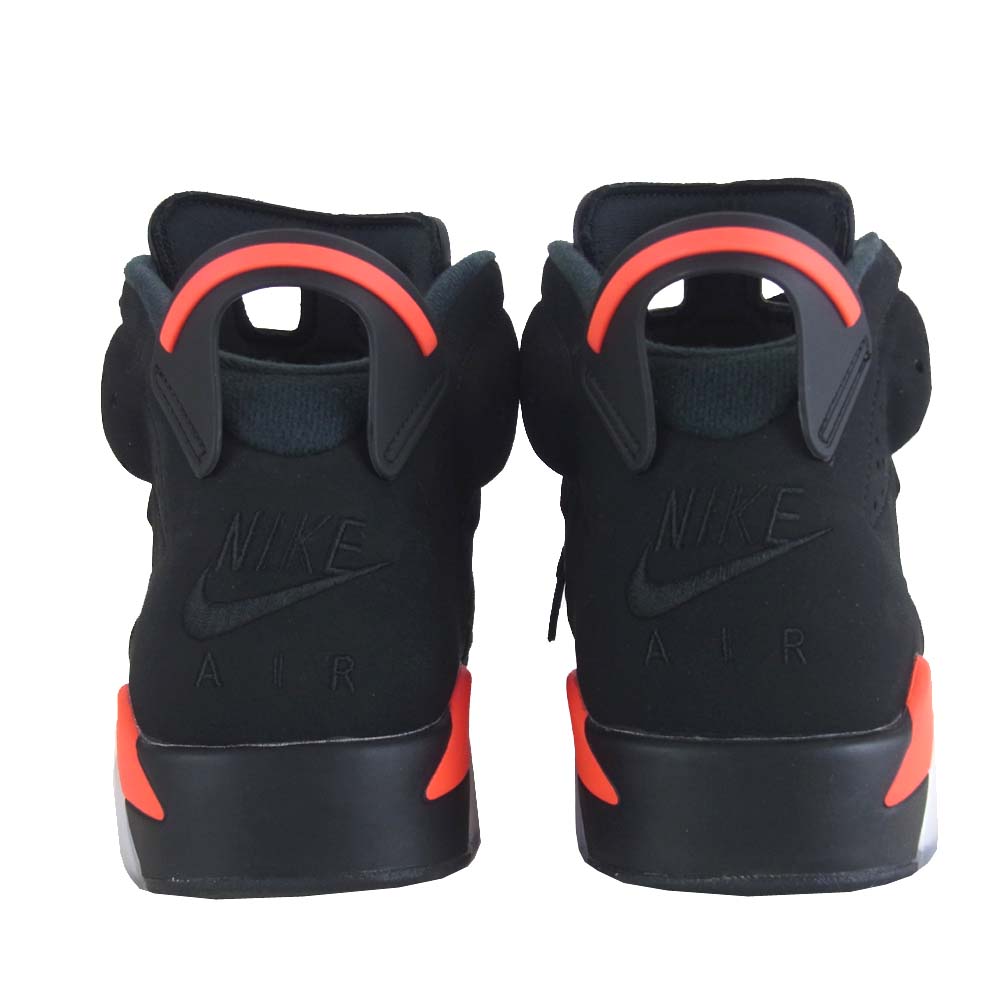 NIKE AIR JORDAN ナイキ ジョーダン 384664-060 6 RETRO シックス レトロ ハイカット スニーカー ブラック系 レッド系 27cm【美品】【中古】