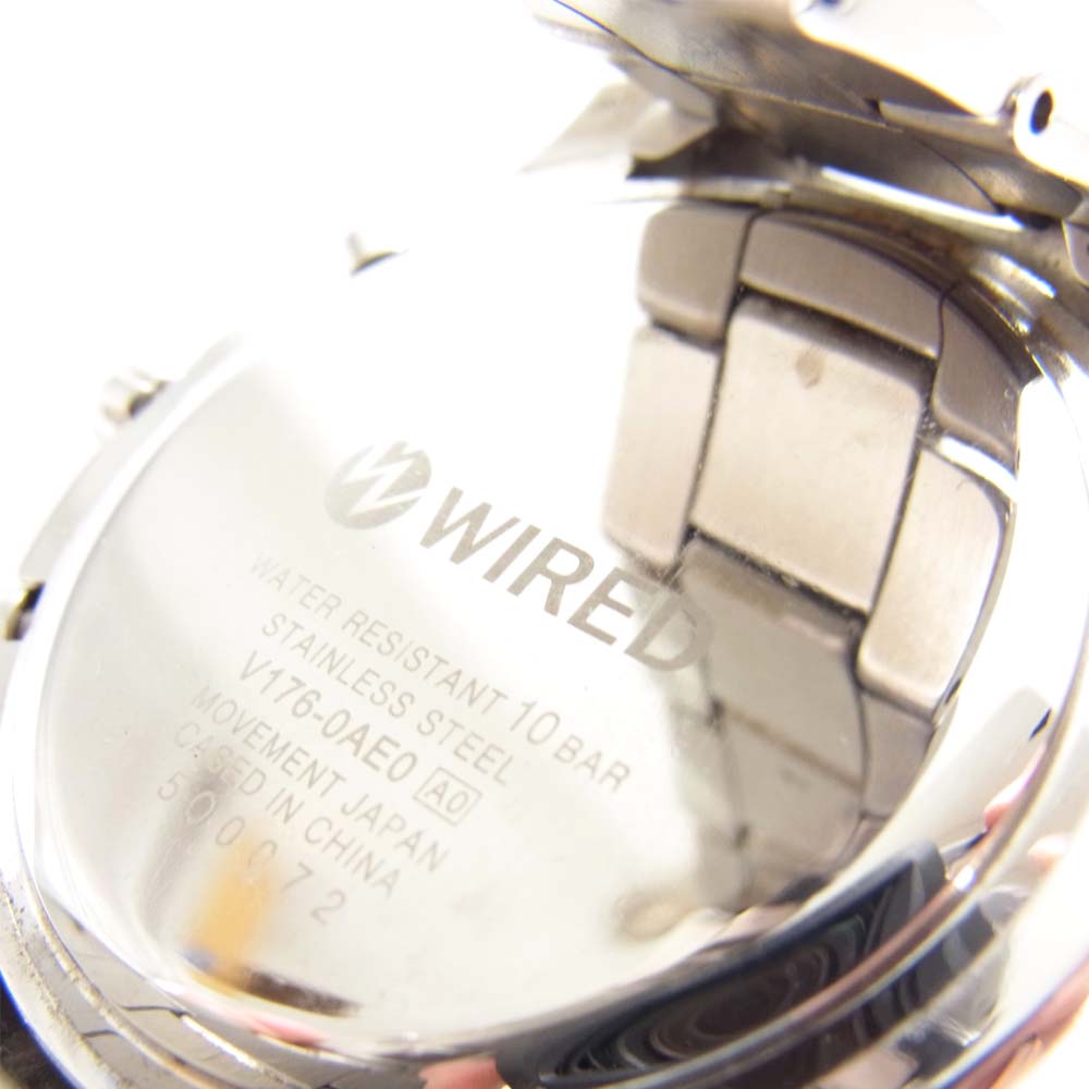 SEIKO セイコー V176-0AE0 WIRED ワイアード クロノグラフ ソーラー