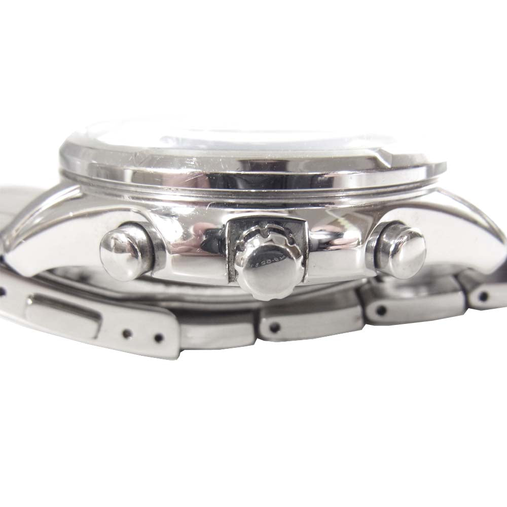 SEIKO セイコー V176-0AE0  WIRED ワイアード クロノグラフ ソーラー 腕時計 ウォッチ シルバー系【中古】