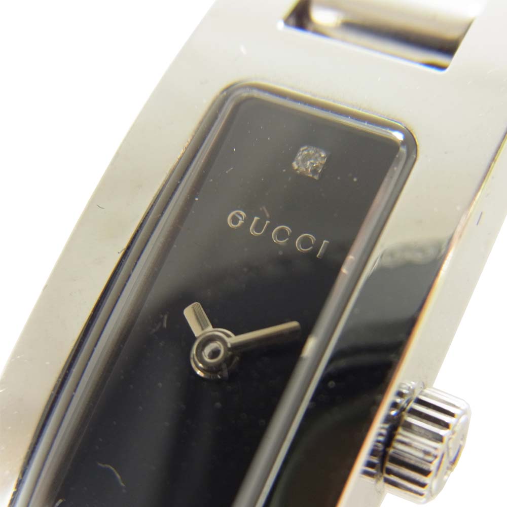 GUCCI グッチ 3900L スクエア 2P ダイヤ クォーツ ウォッチ シルバー系【中古】