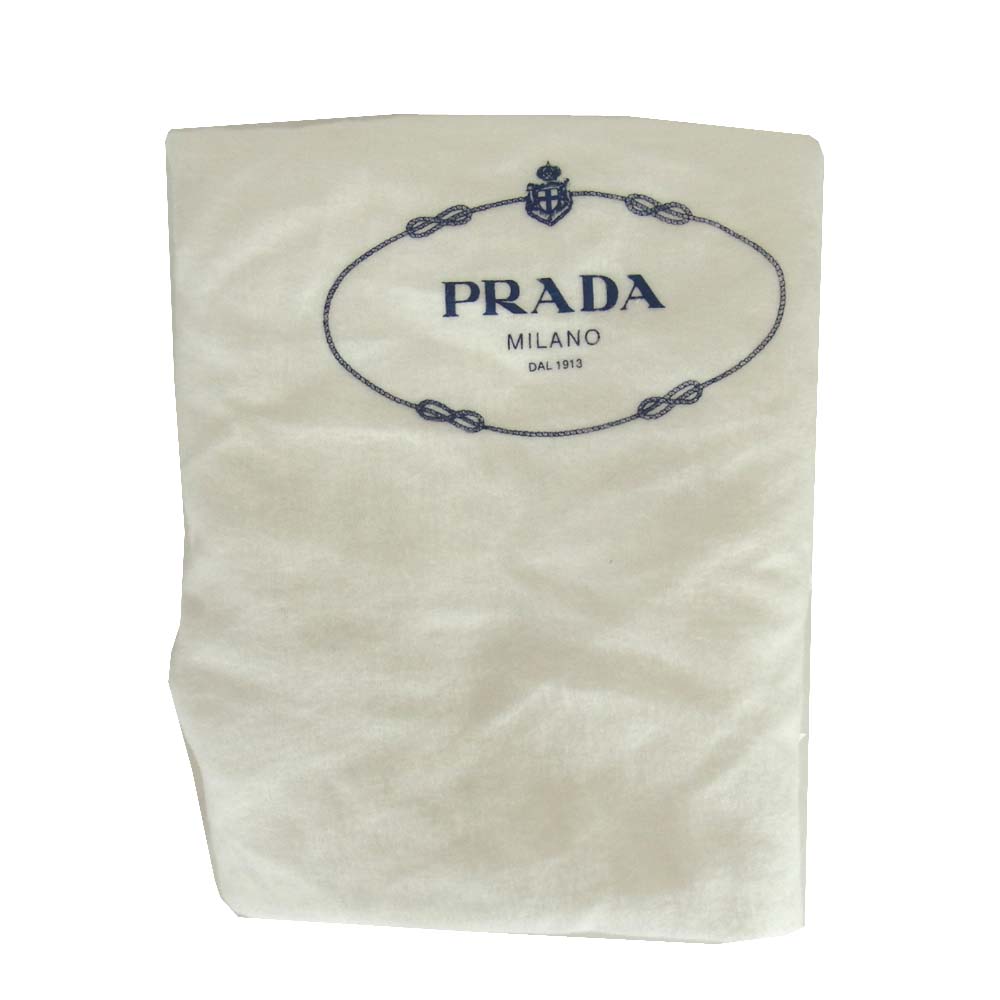 PRADA プラダ LOGO JACQUARD ロゴ ジャカード ショルダーバッグ ブラウン系【中古】