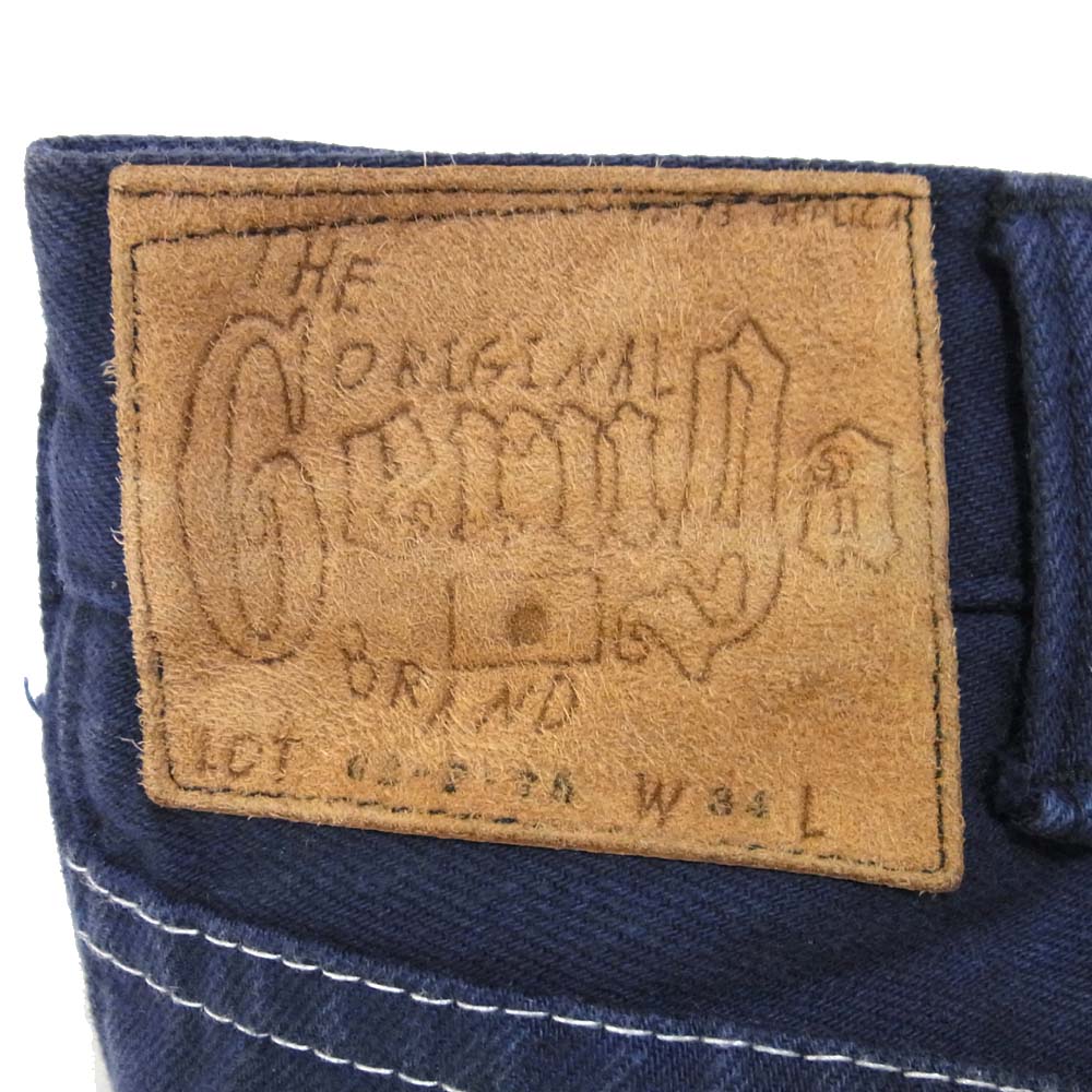 GERUGA ゲルガ GR-P-75 COLOR DENIM PANTS カラー デニム パンツ ネイビー系 34【中古】