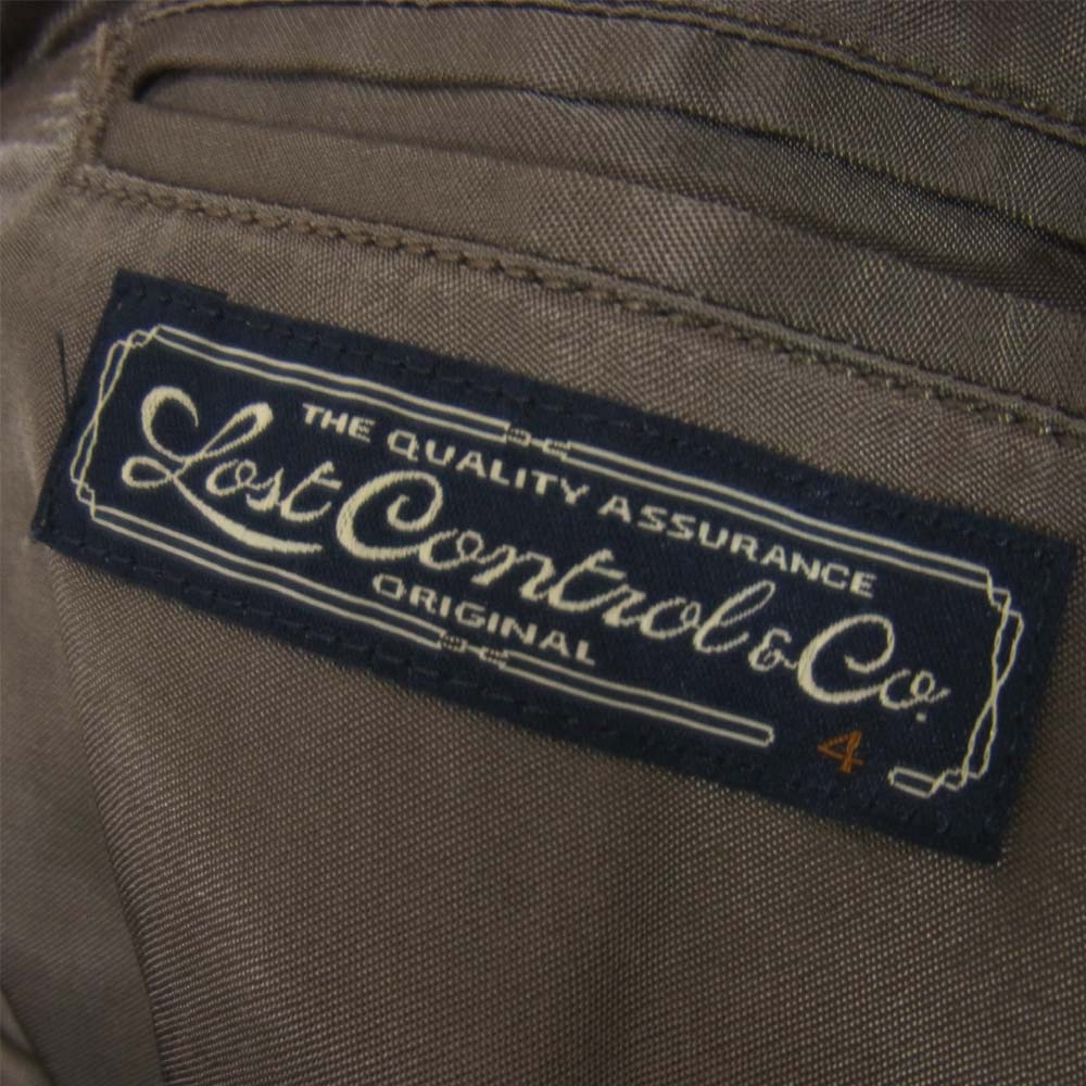LOST CONTROL ロストコントロール L18A2-4023 Loser Jacket テーラード ジャケット ブラウン系 4【中古】