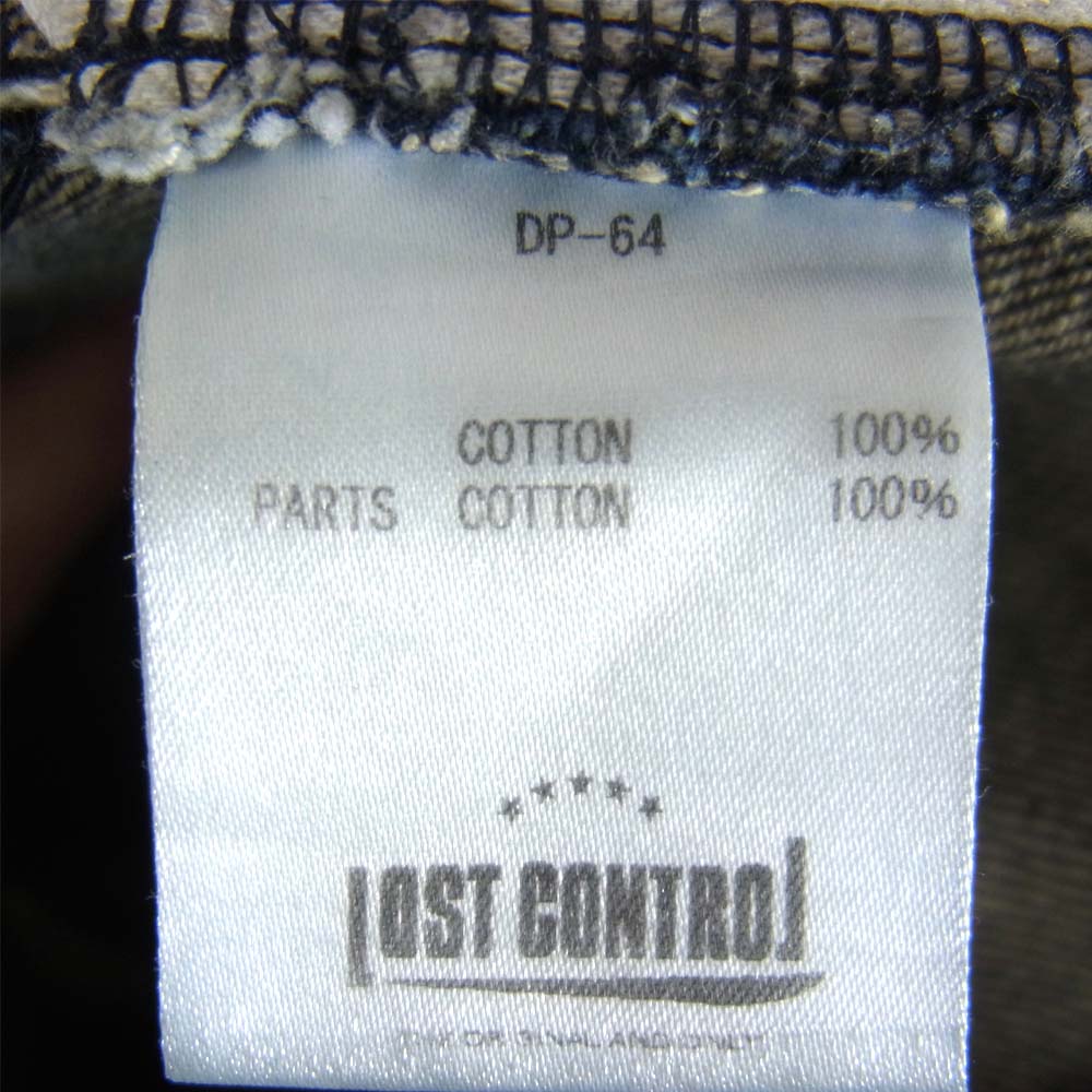 LOST CONTROL ロストコントロール DP-64 arrow Straight Denim Pant  ナロー ストレート インディゴブルー系 4【中古】