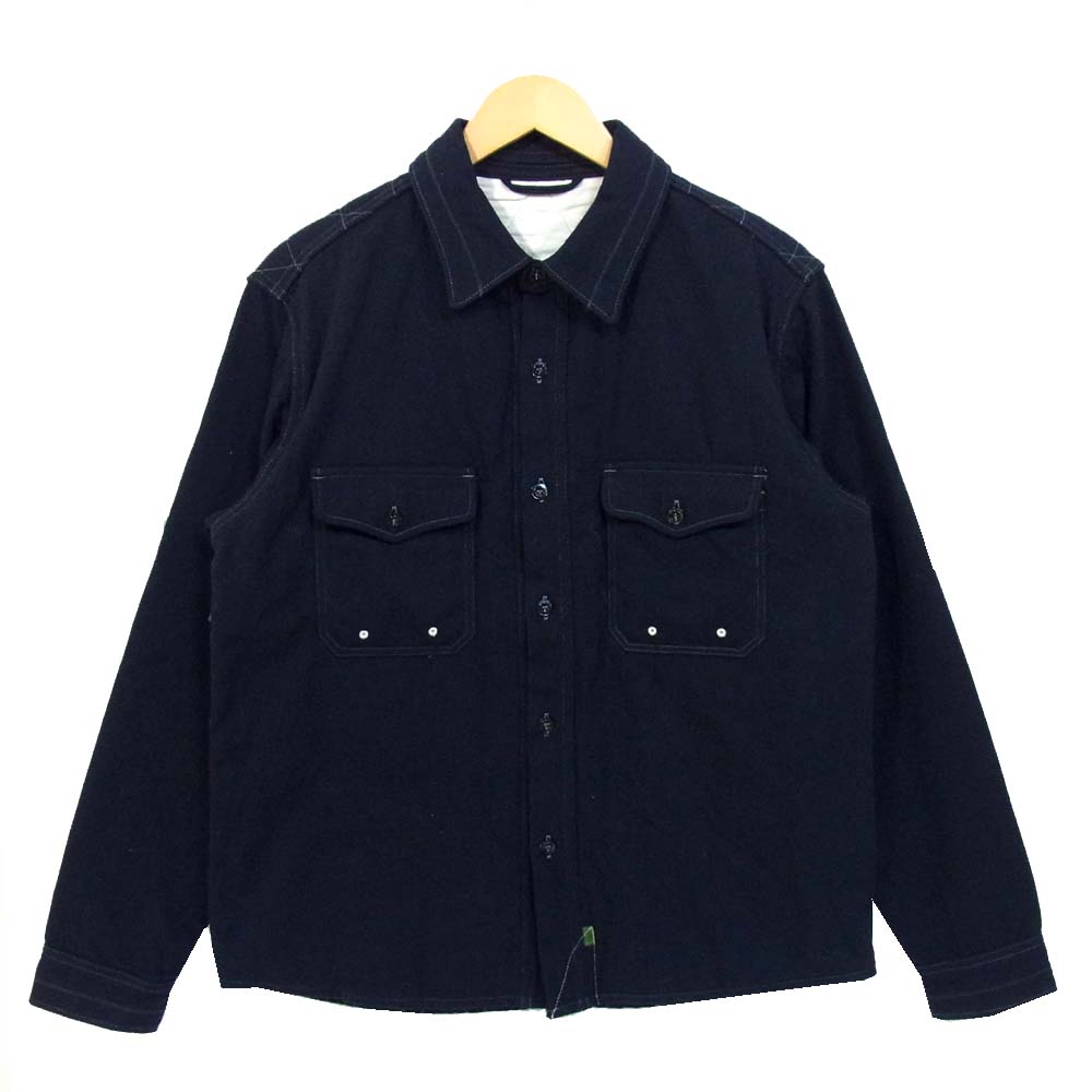 GERUGA ゲルガ GR-J-18B QUILTING OUTER SHIRTS キルティング アウター シャツ ブラック系 5【中古】