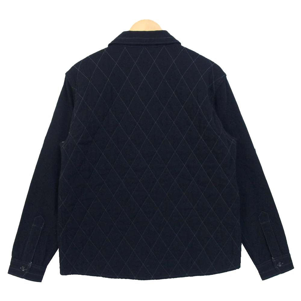 GERUGA ゲルガ GR-J-18B QUILTING OUTER SHIRTS キルティング アウター シャツ ブラック系 5【中古】