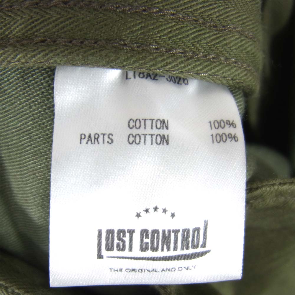 LOST CONTROL ロストコントロール L18A2-3026 French Army Pants フレンチ アーミー パンツ カーキ系 4【中古】