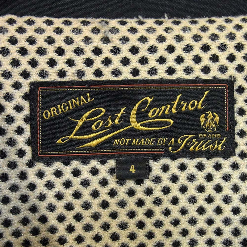 LOST CONTROL ロストコントロール 14A3-4068 オイルド コーチ ジャケット ブラック系 4【中古】
