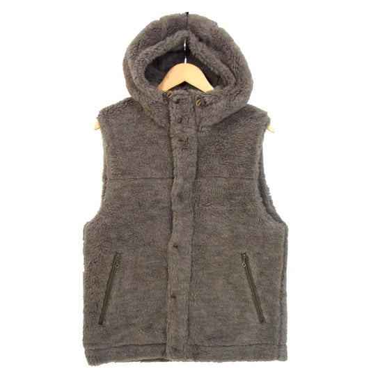 LOST CONTROL ロストコントロール L18A2-4021 Boa Outer Vest ボア アウター ベスト ライトブラウン系 4【中古】