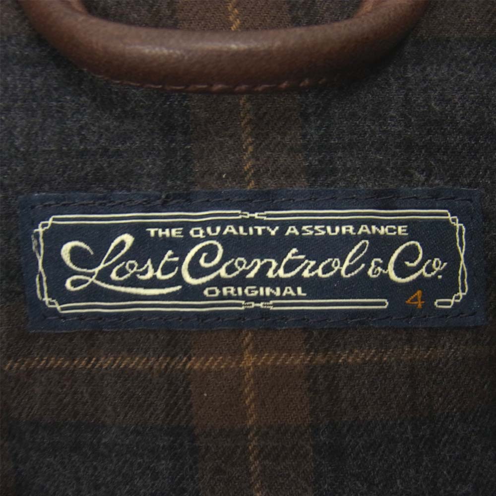 LOST CONTROL ロストコントロール L17A2-4015 OILED COTTON BEDALE JKT オイルドコットン ビデイル ジャケット ブラウン系 4【中古】