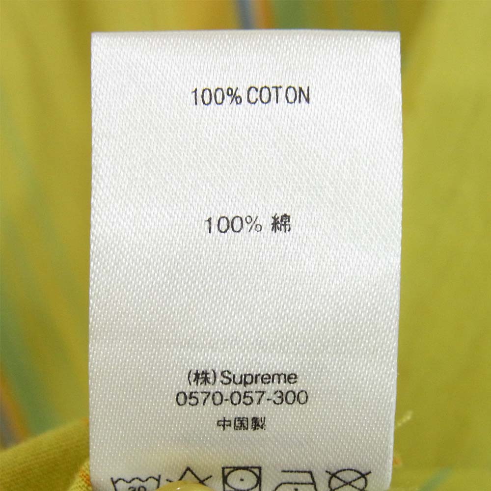 Supreme シュプリーム 19SS  Vertical Stripe S/S バーティカルストライプ ライム系 M【中古】