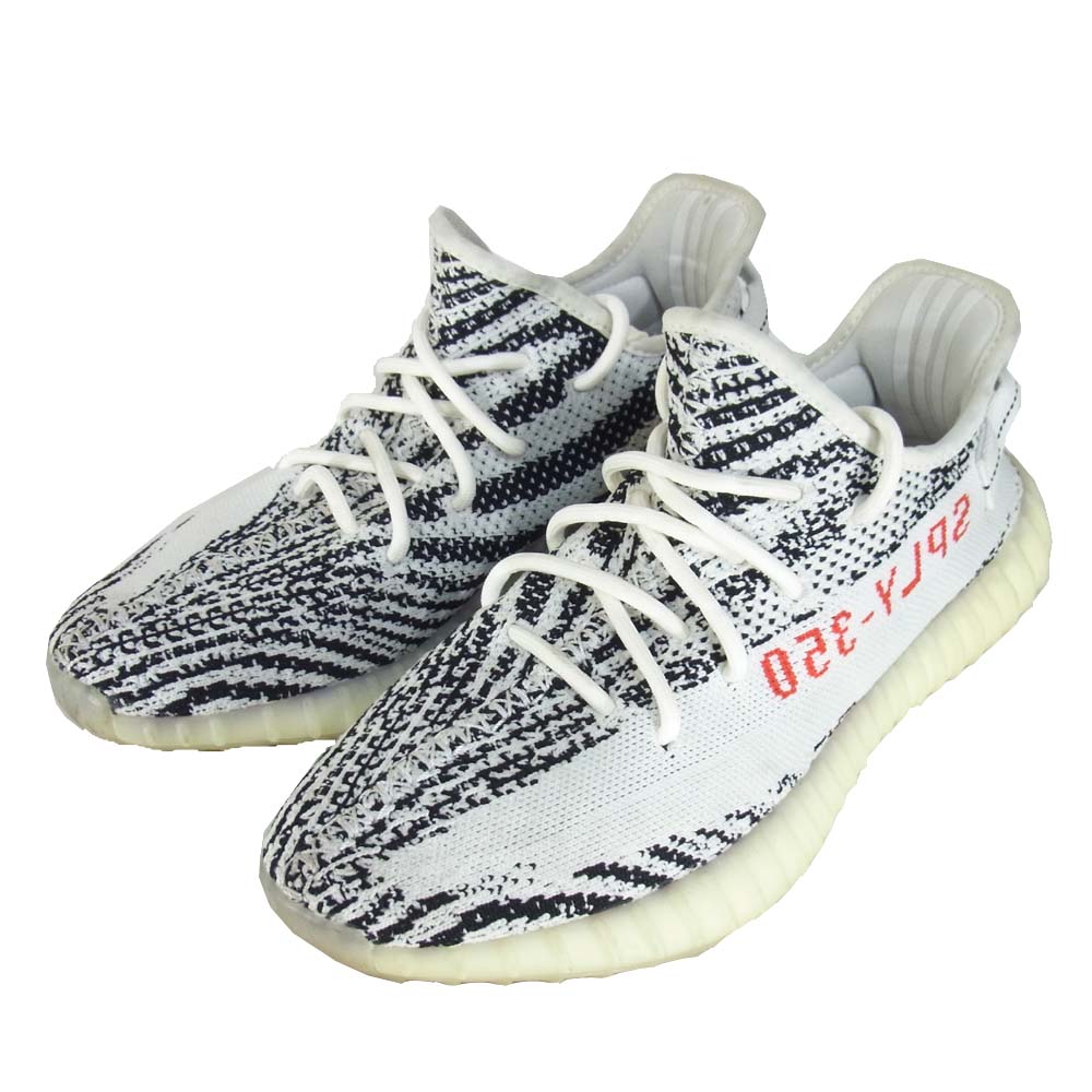 adidas アディダス イージーブースト YEEZY BOOST 350 V2 CP9654 ZEBRA ゼブラ WHITE/CBLACK/RED US8.5【中古】