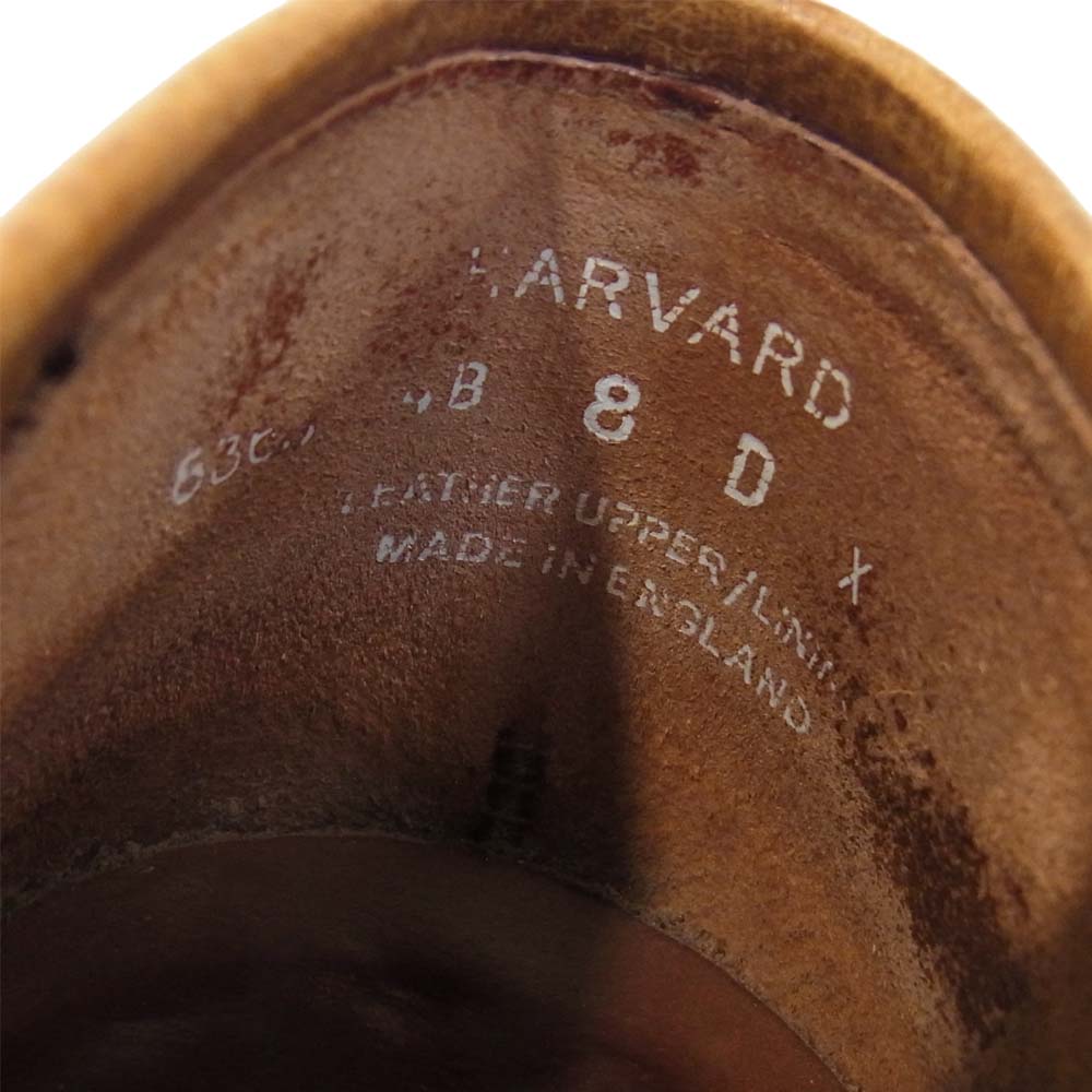 CROCKETT&JONES クロケットアンドジョーンズ HARVARD ハーバード レザー コインローファー ブラウン系 8D【中古】