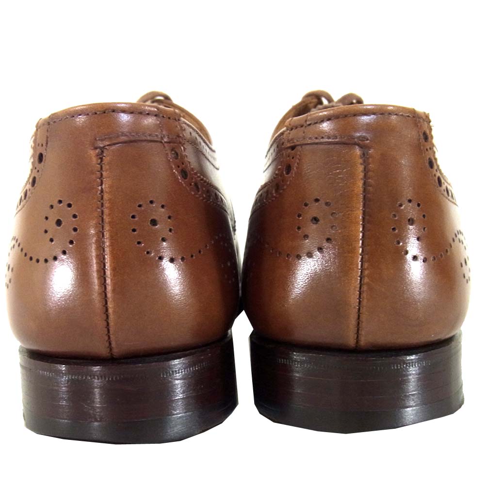CROCKETT&JONES クロケットアンドジョーンズ HEYFORD ヘイフォード パンチド キャップトゥ レザー シューズ ブラウン系 8D【中古】