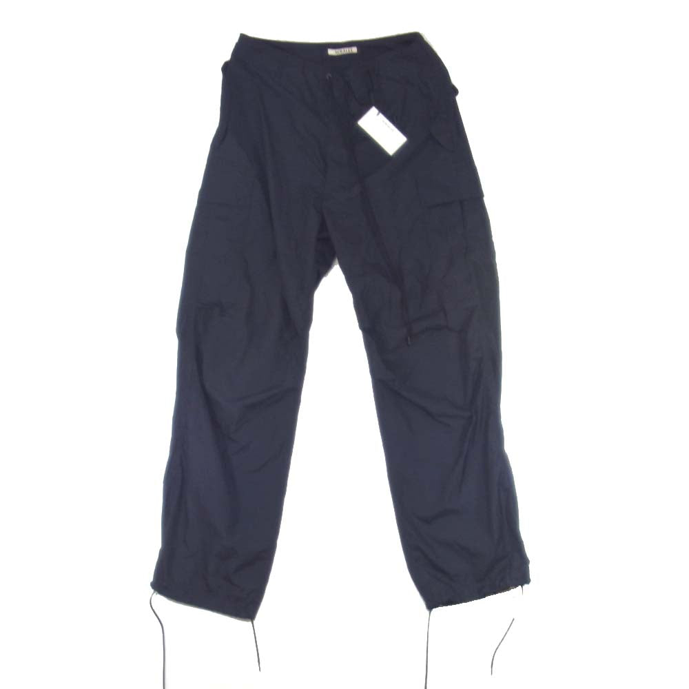 AURALEE オーラリー A20SP02NL LIGHT NYLON FATIGUE PANTS ライトナイロンファティーグ ネイビー系 3【美品】【中古】