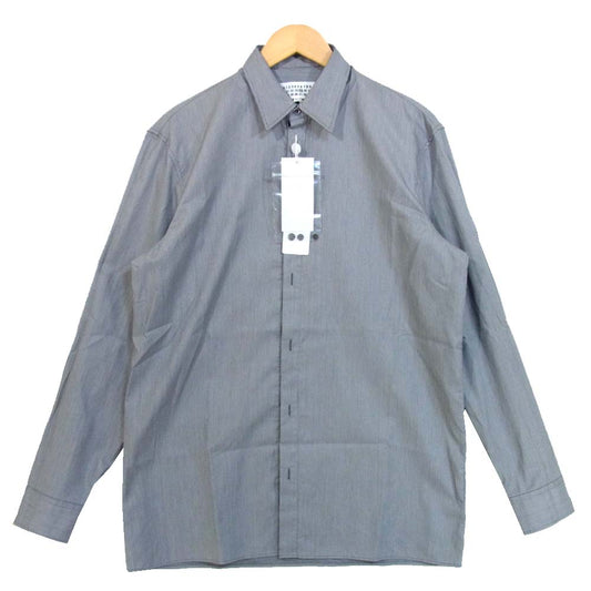 MAISON MARGIELA メゾンマルジェラ S50DL0433 striped long-sleeved shirt ロングスリーブ 002F 39【極上美品】【中古】