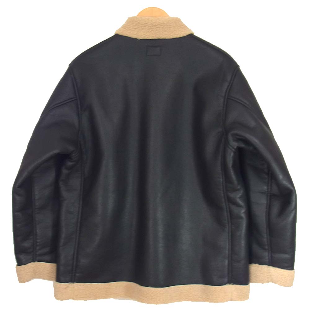 Needles ニードルス 19AW FK064 Zipped Tibetan Jacket シンセティック ボア ブラウン系 XS【美品】【中古】