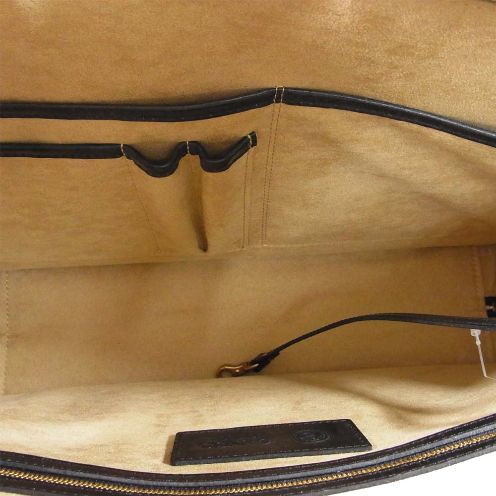 GANZO ガンゾ 57294 BRIDLE Brief ブライドル ブリーフケース Black ブラック系【美品】【中古】