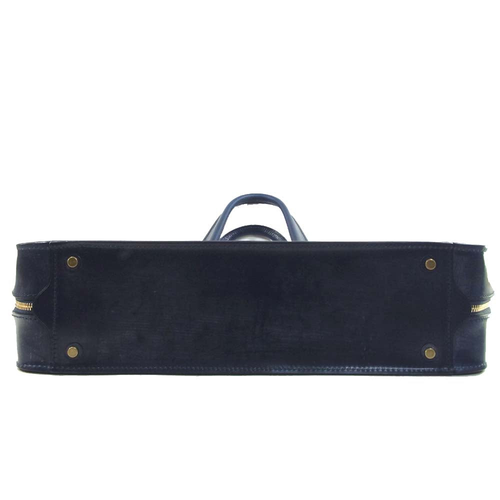 GANZO ガンゾ 57294 BRIDLE Brief ブライドル ブリーフケース Navy ネイビー系【極上美品】【中古】