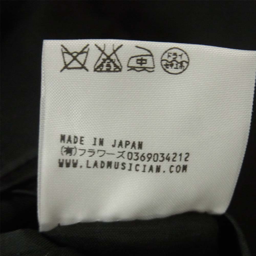 LAD MUSICIAN ラッドミュージシャン セットアップ スーツ 2116-304 ジャケット パンツ ブラック系 44【中古】