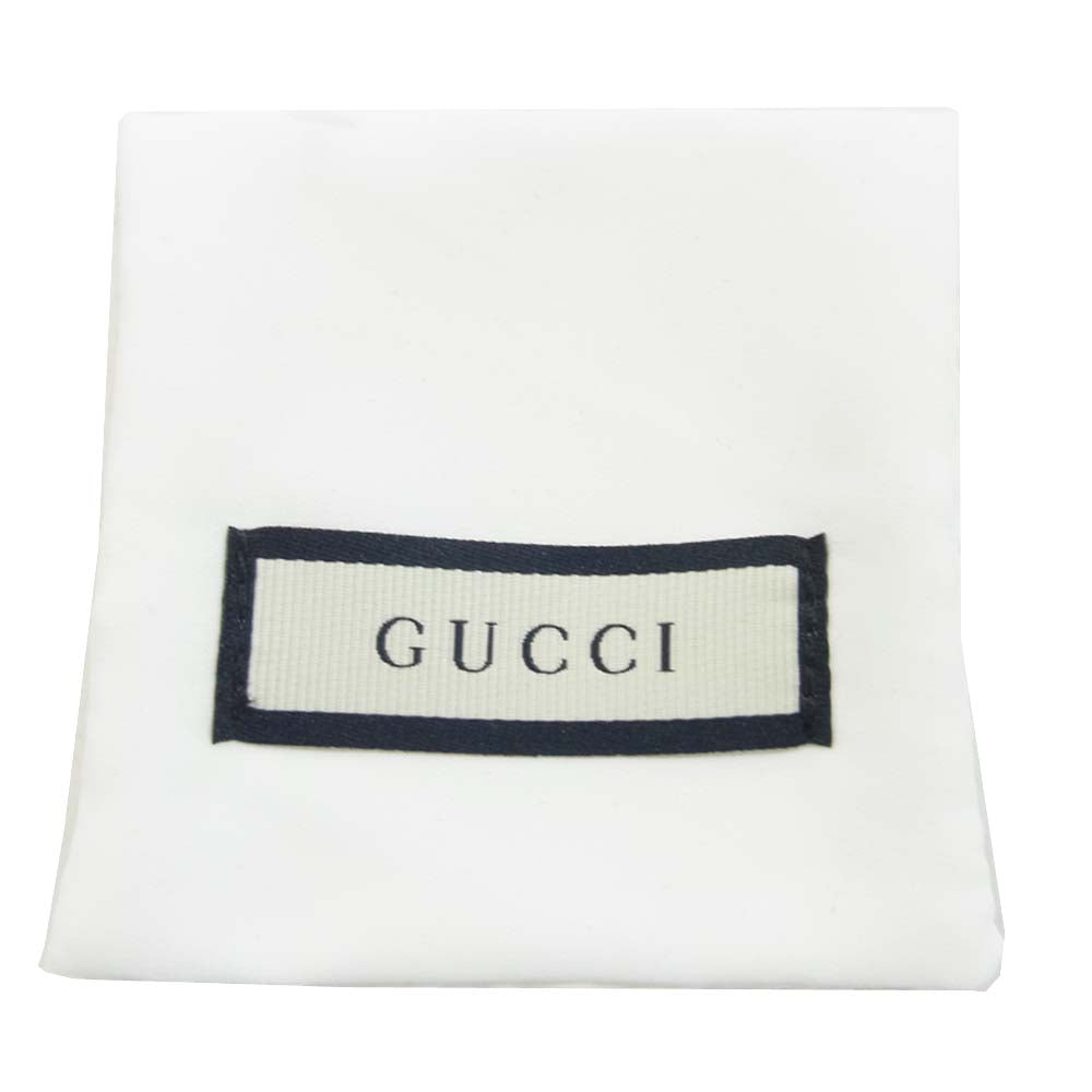 GUCCI グッチ  ガーデンリング キャットヘッド  シルバー系 ブルー系 実寸15号【中古】