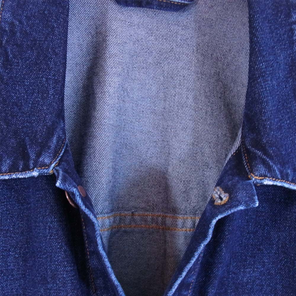 OFF-WHITE オフホワイト 国内正規品 omye009e18386001 EXAGGERATED DENIM JACK デニムジャケット インディゴブルー系 L【中古】