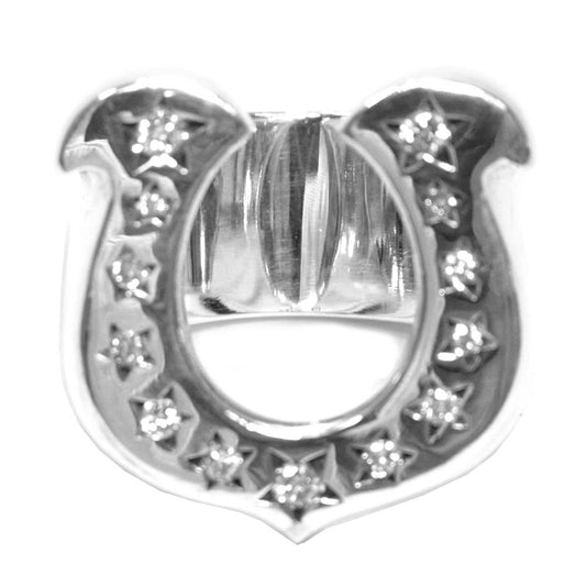 TENDERLOIN テンダーロイン 新品仕上げ済み T-H.S RING SILVER STONE ホースシュー ダイヤ リング シルバー系【極上美品】【中古】